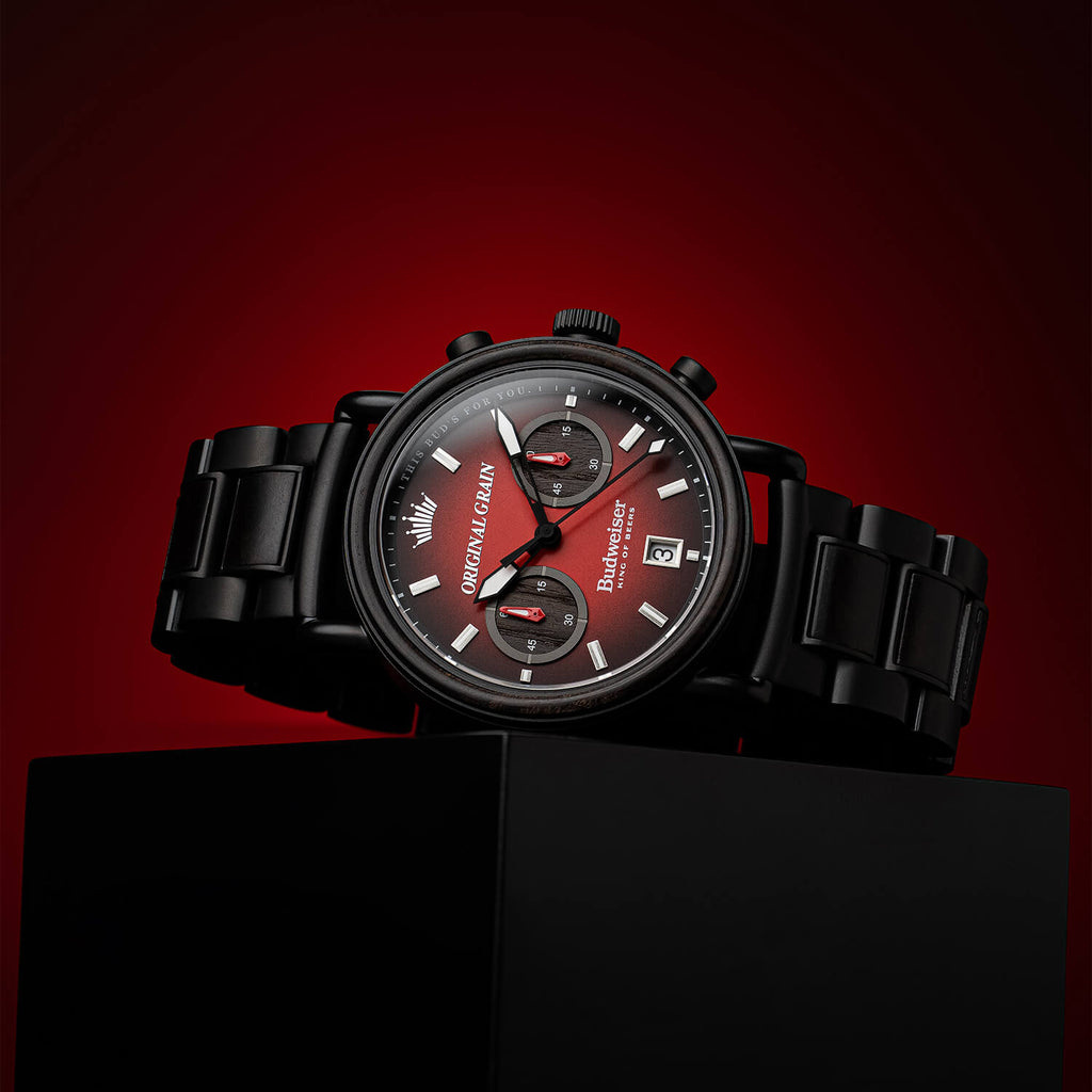 Budweiser King of Beers Black Chrono 42mm