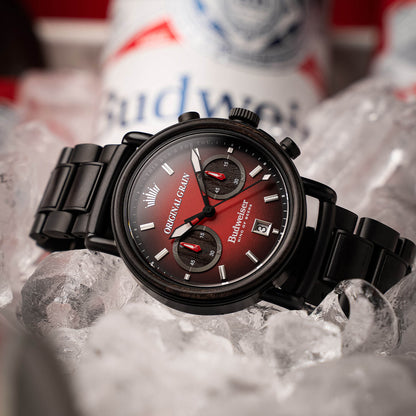 Budweiser King of Beers Black Chrono 42mm