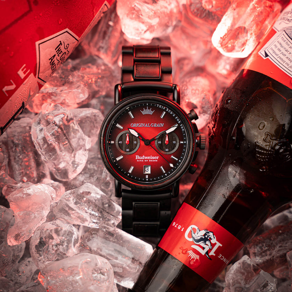 Budweiser King of Beers Black Chrono 42mm