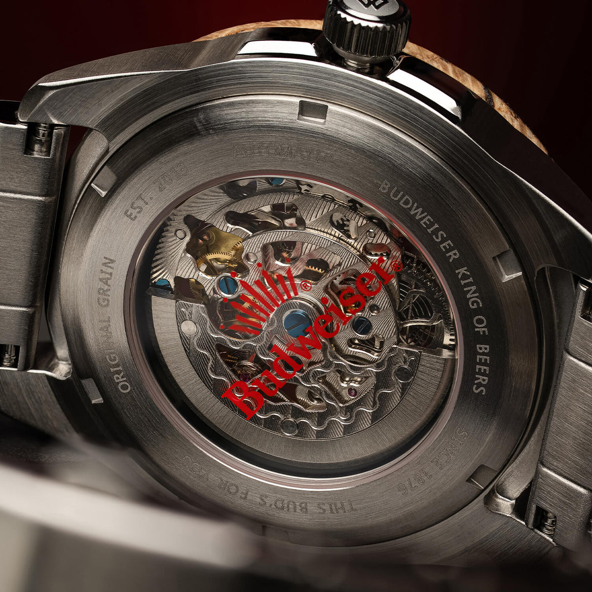 Budweiser King of Beers Barrel Auto 44mm