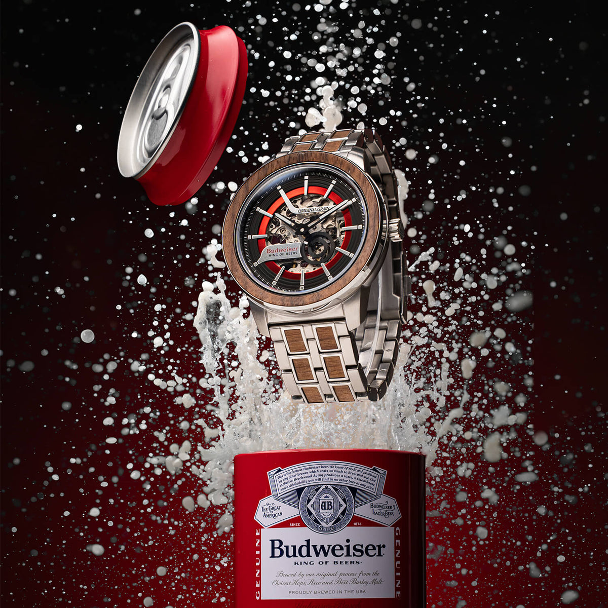 Budweiser King of Beers Barrel Auto 44mm