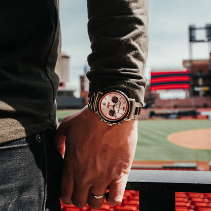 Budweiser King of Beers Silver Chrono 44mm