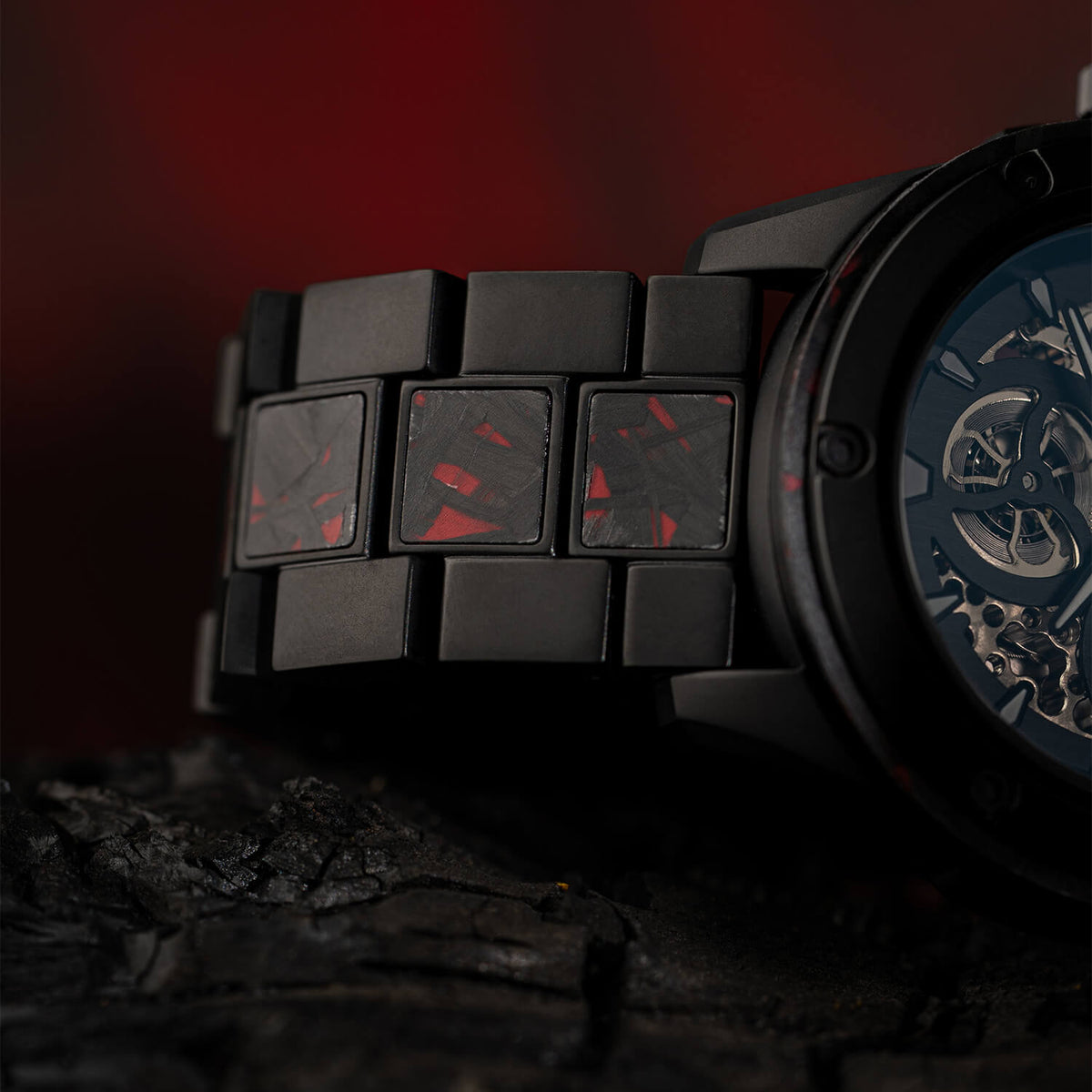 Forest Fire Red Rugged Auto 45mm