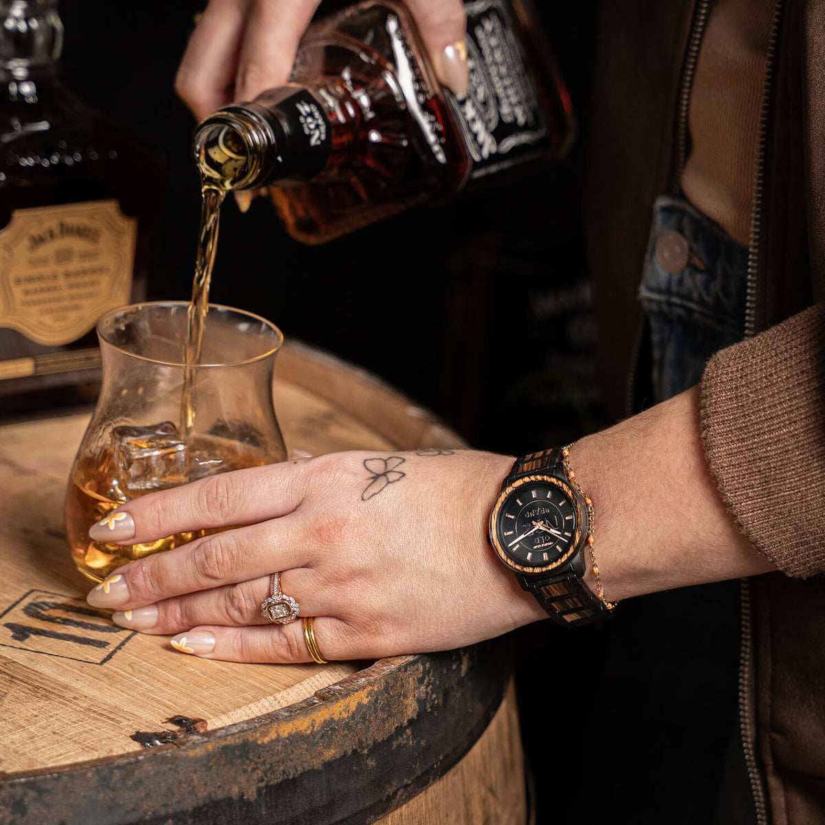 JACK DANIEL'S BLACK WOMENS BARREL 36MM