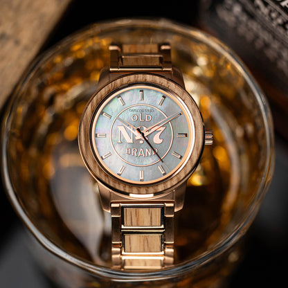 JACK DANIEL'S ROSEGOLD WOMEN'S BARREL 36MM