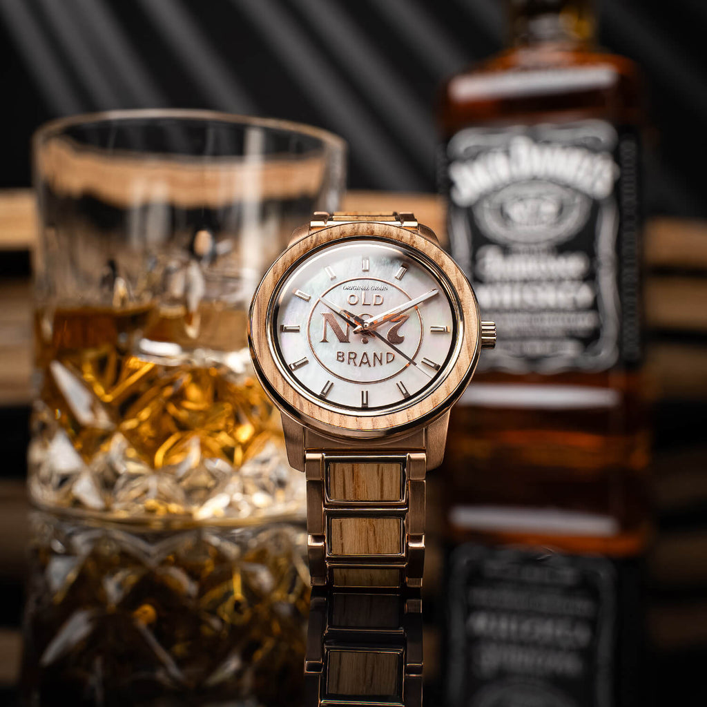 JACK DANIEL'S ROSEGOLD WOMEN'S BARREL 36MM
