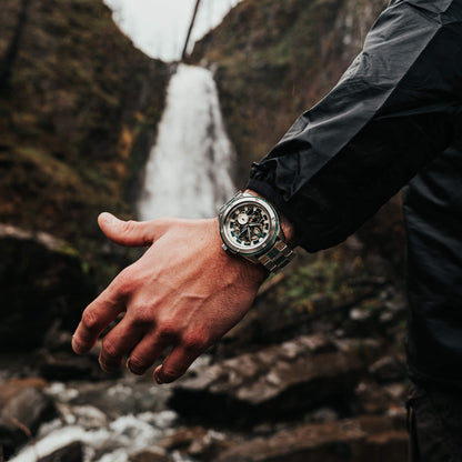 Malachite Rugged Silver Automatic 45mm