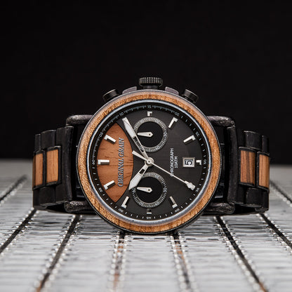 Koa Chrono + Blackwood Smoke Sunglass Kift Kit