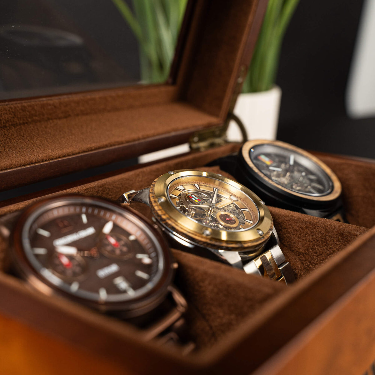 Ryman Burlwood 3 Watch Holder
