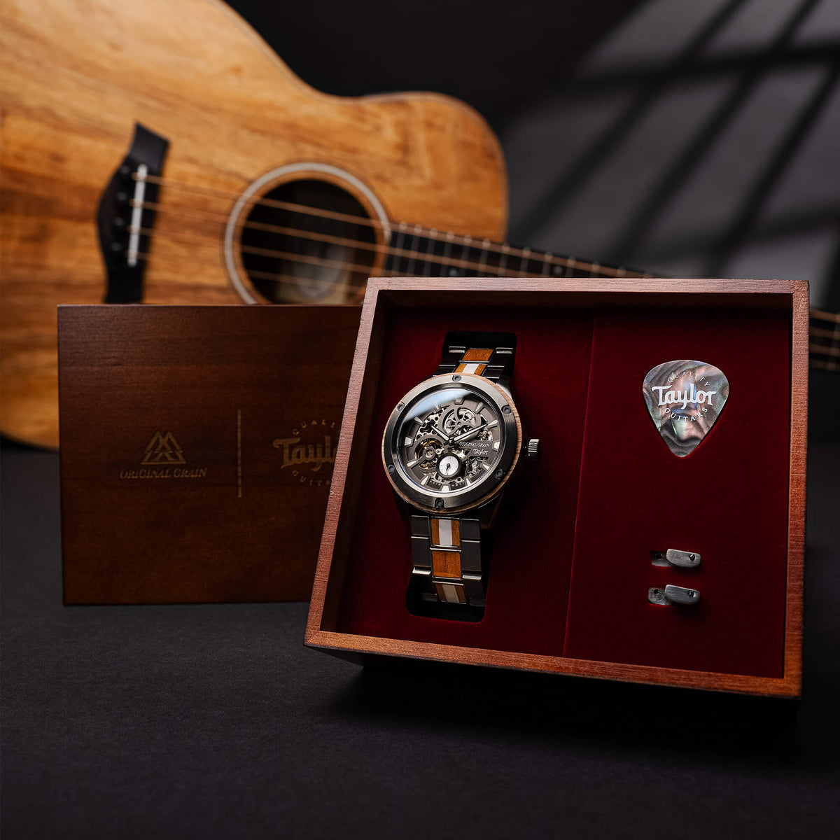 Taylor Guitars Gunmetal Koa Rugged Automatic 44mm