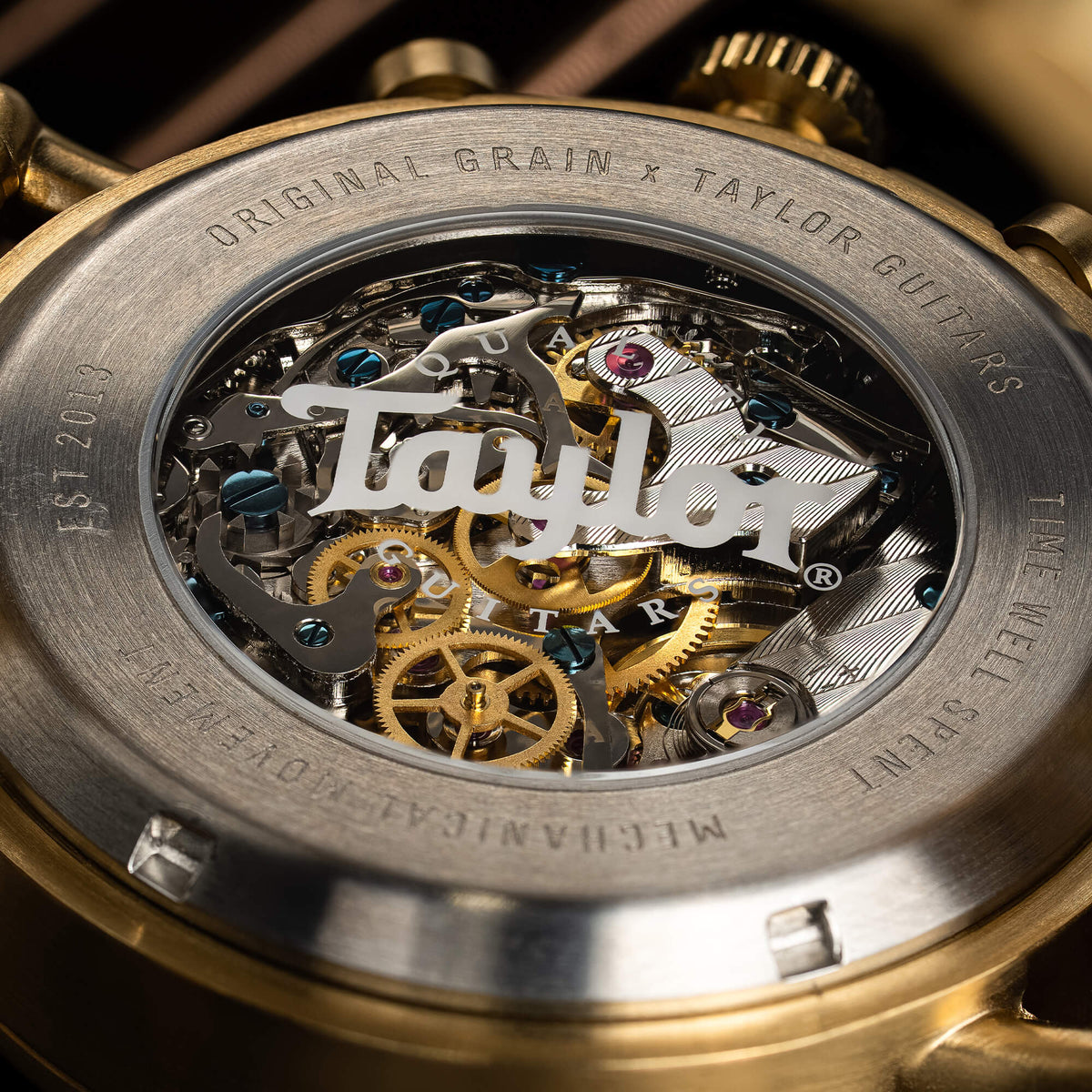 Taylor Guitars 18K Gold Mechanical Chrono 44mm