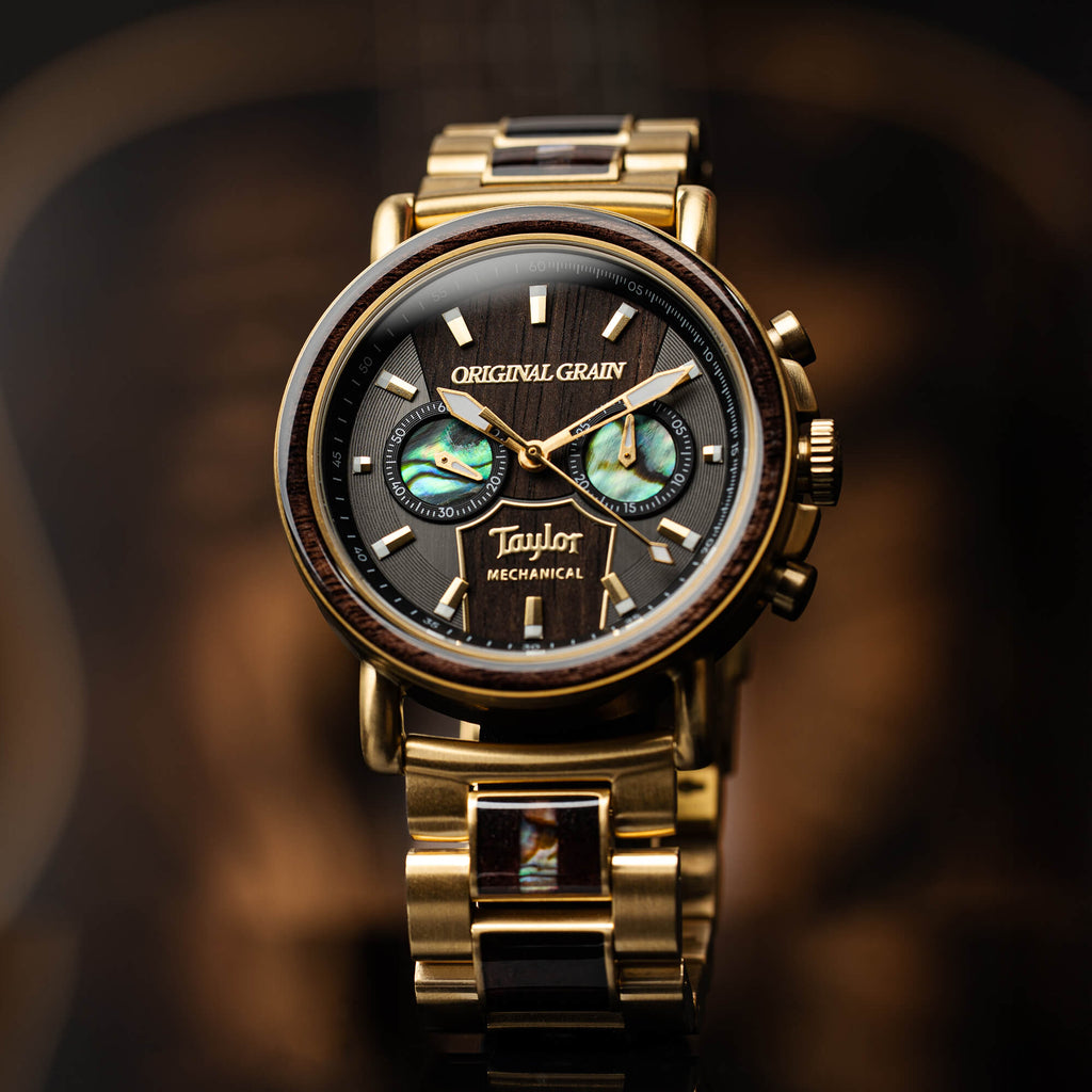 Taylor Guitars 18K Gold Mechanical Chrono 44mm