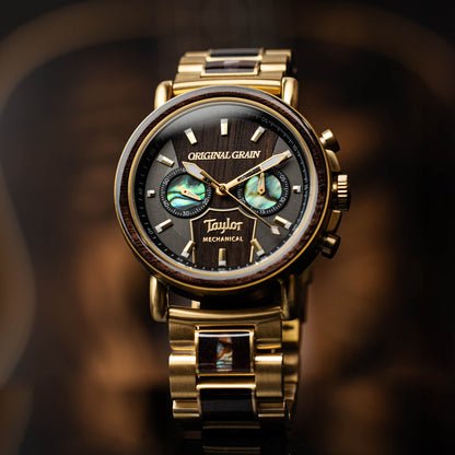 Taylor Guitars 18K Gold Mechanical Chrono 44mm