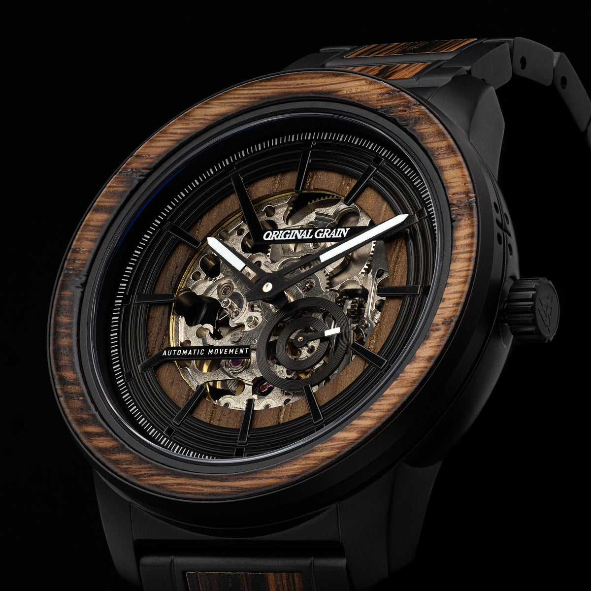 Whiskey Charred Black Barrel Automatic 46mm